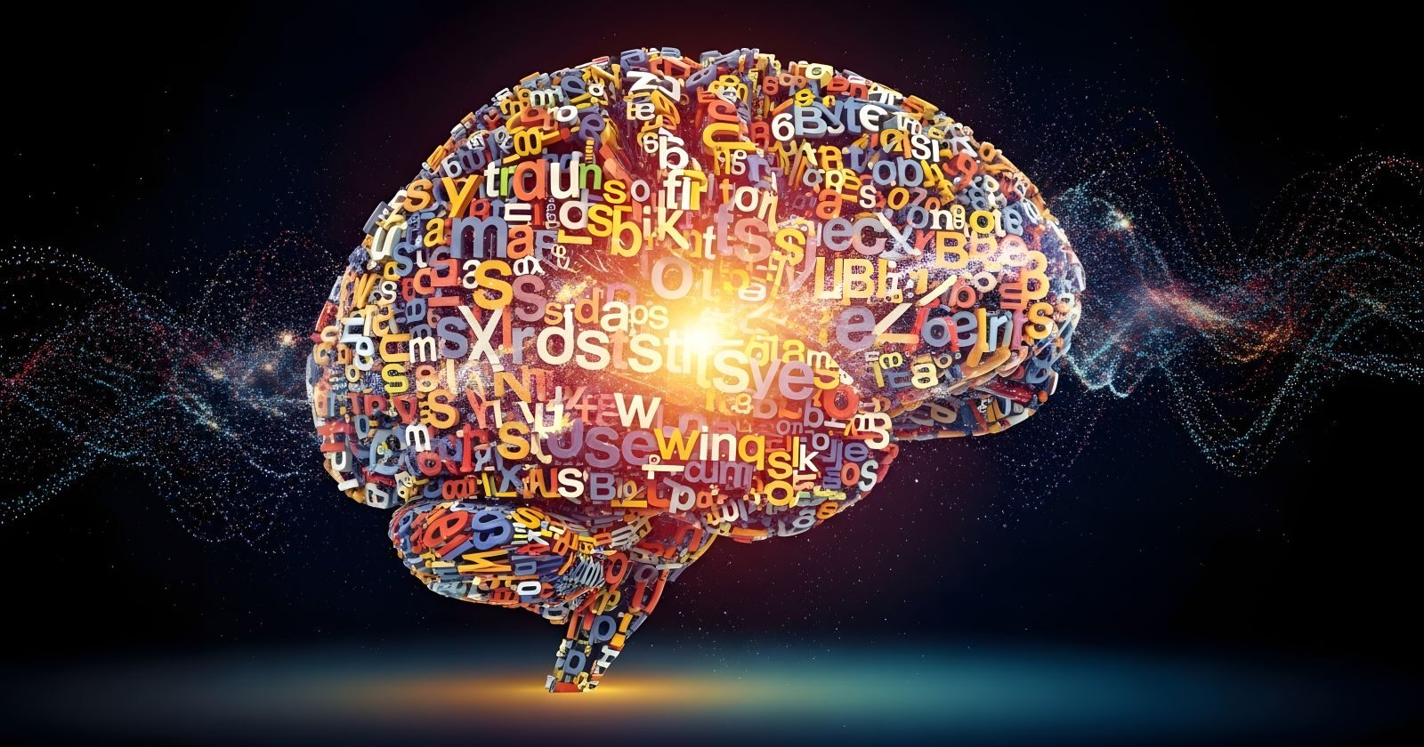 Abstract of two brains processing language information