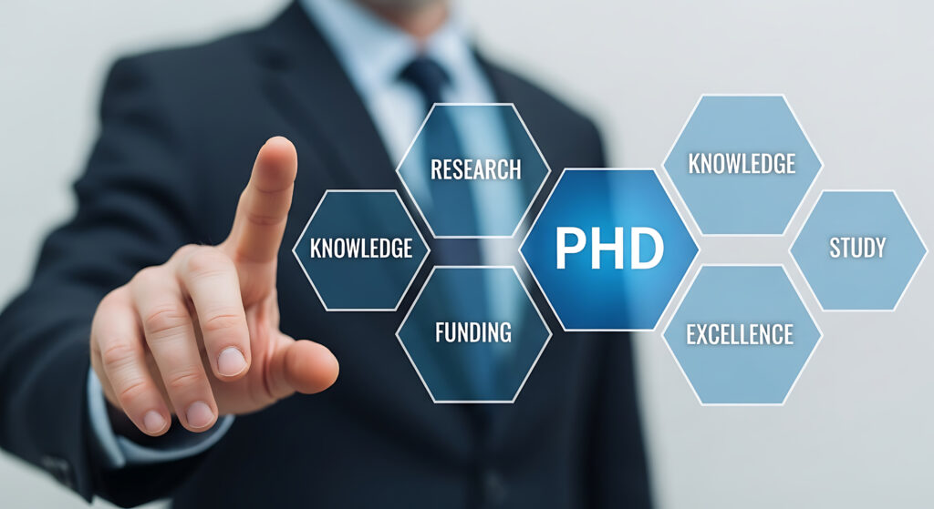 Stock photo showing PhD