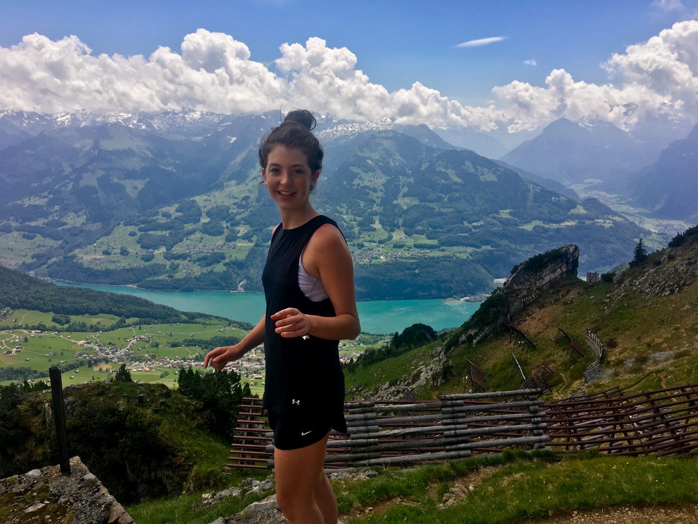 Bridget Steele - hiking in Switzerland