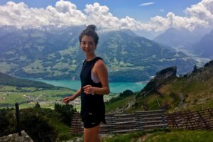 Bridget Steele - hiking in Switzerland