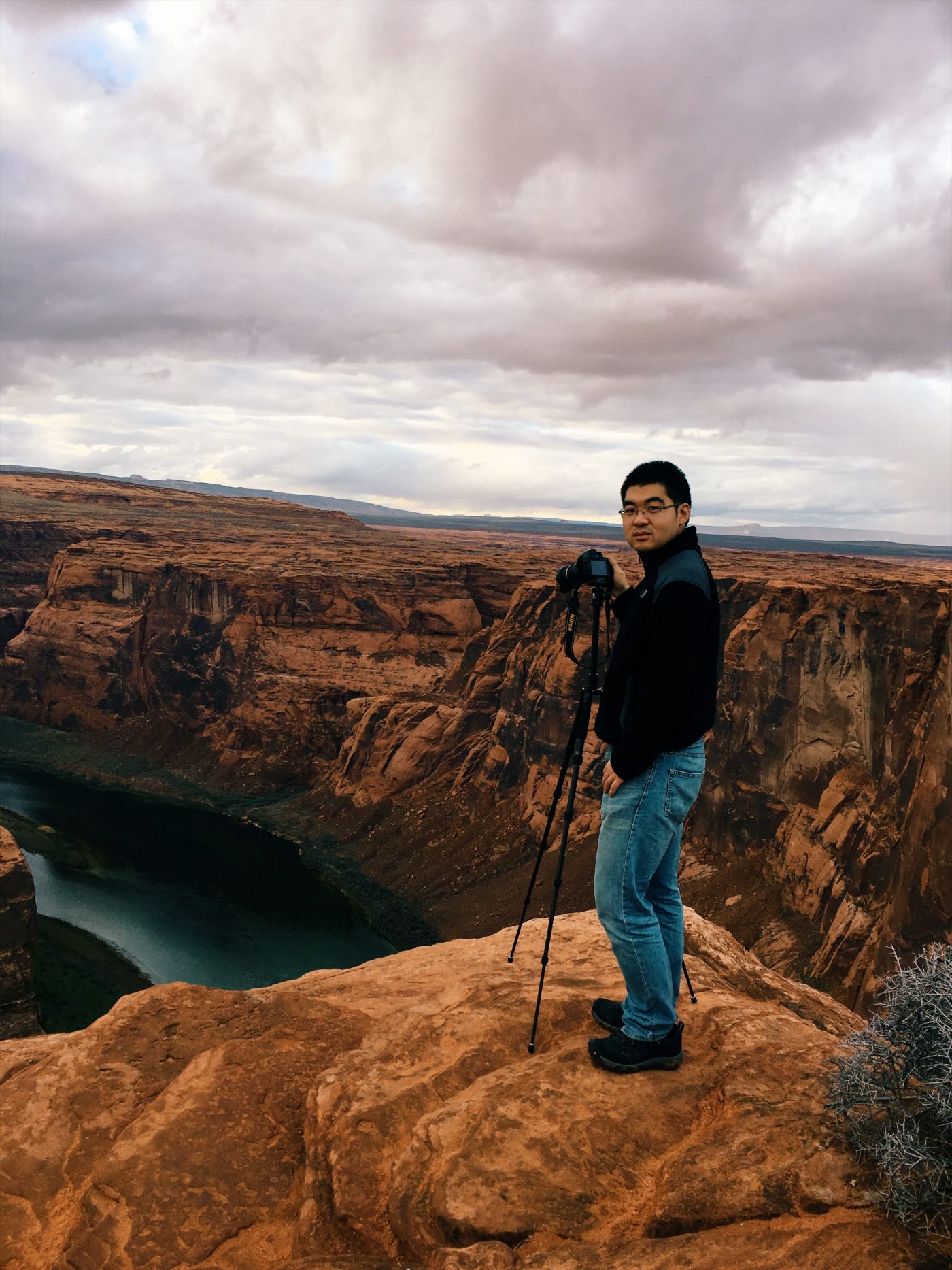 Liang on a mountain top