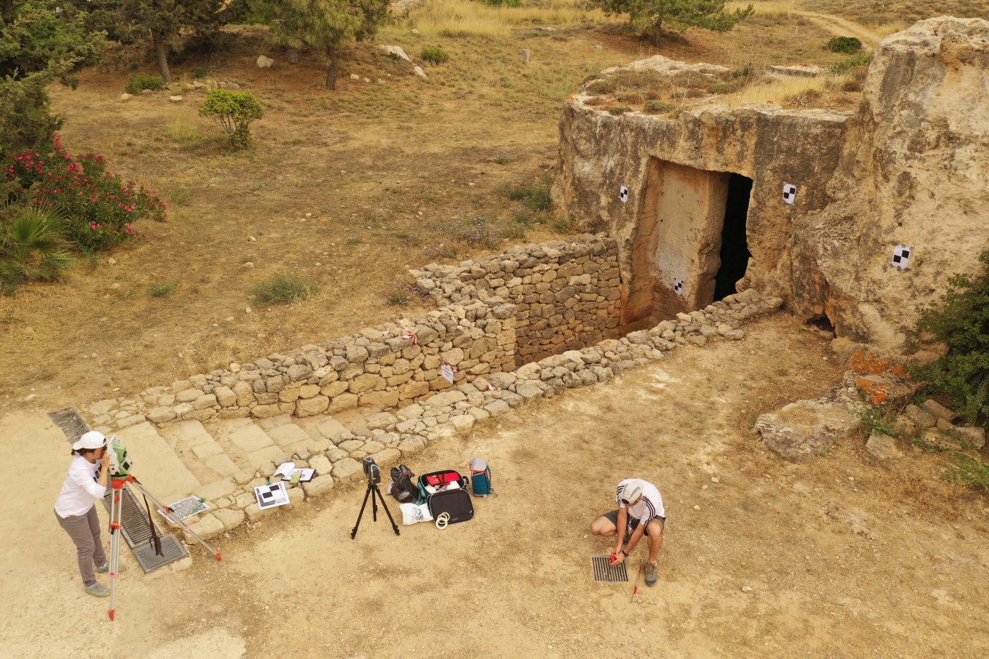 aeria shot of Duong's research area