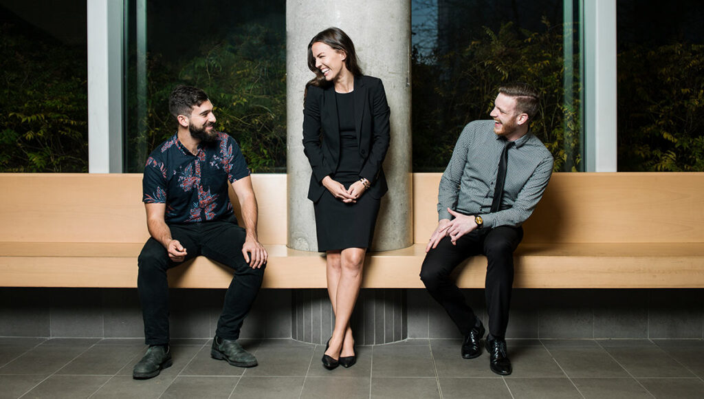 3 grad co-op students