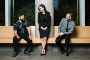3 grad co-op students