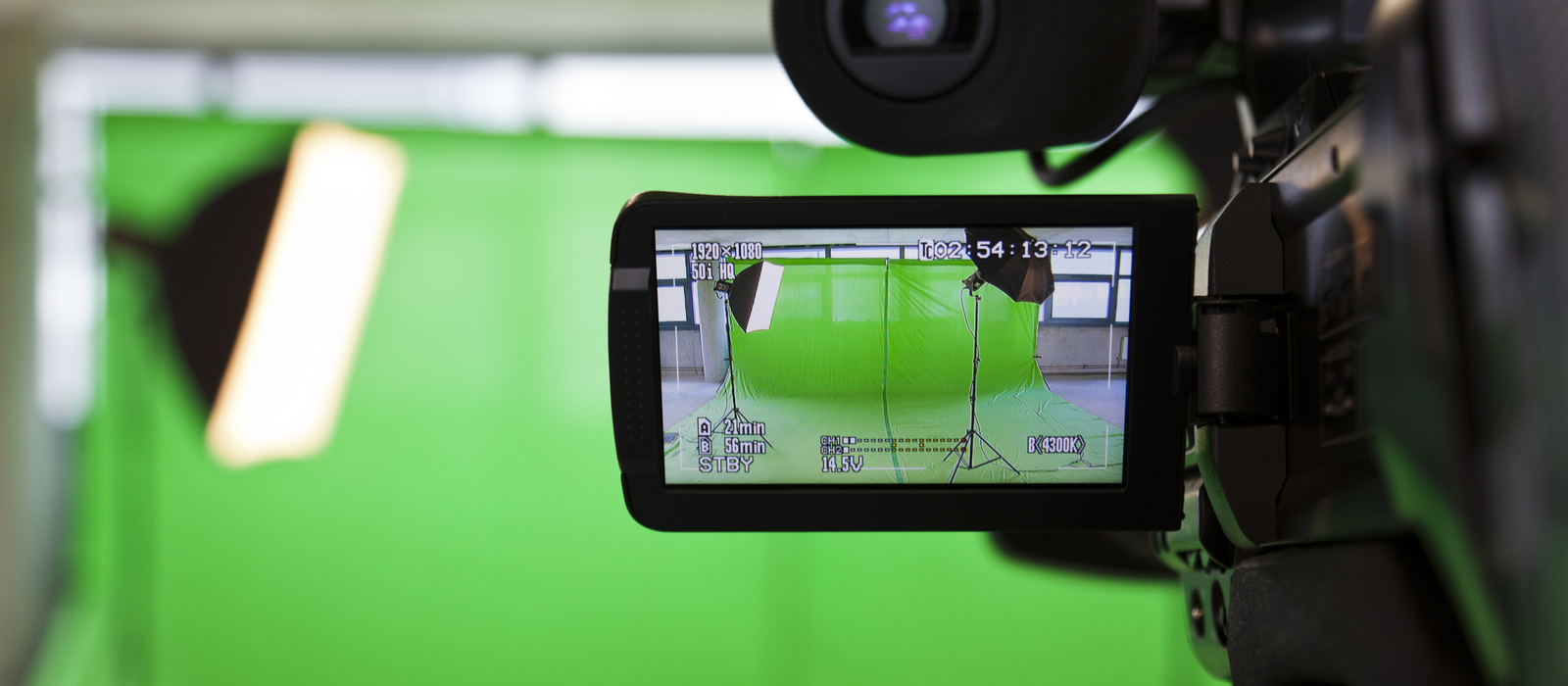 Image through the lens of a video camera