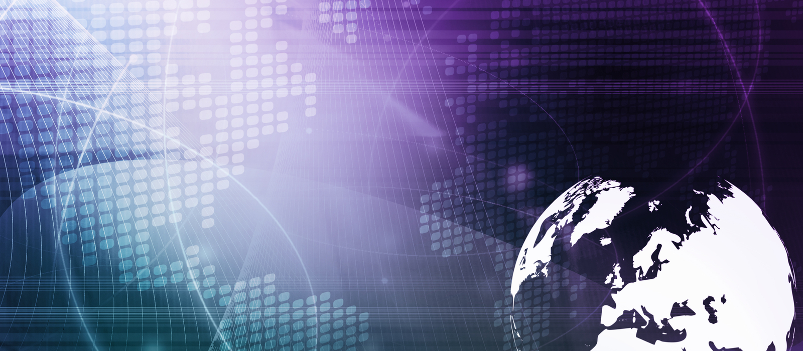 Futuristic abstract with globe