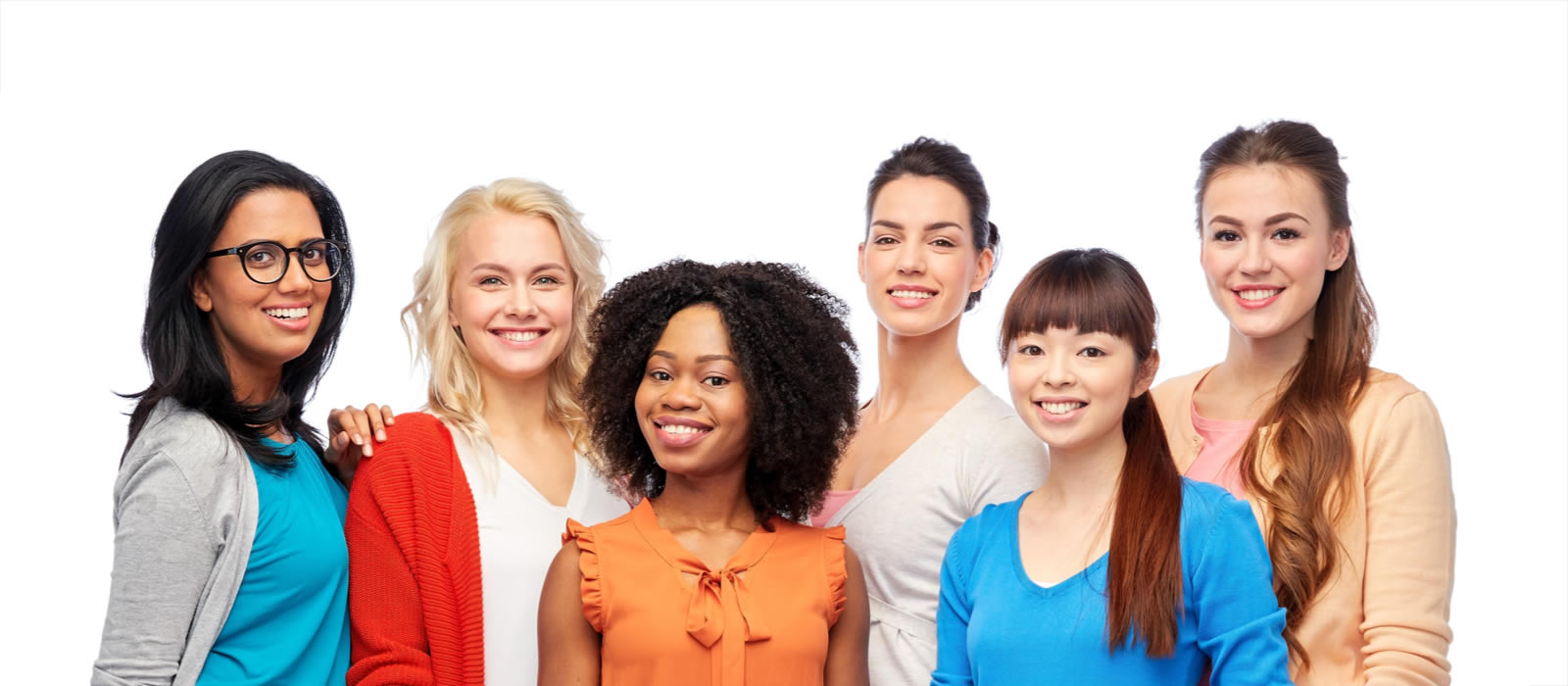 A diverse group of women